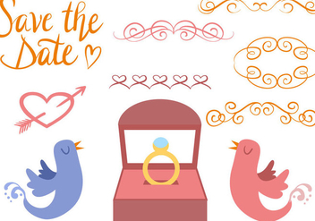 Free Wedding Ring Vectors - Kostenloses vector #414085
